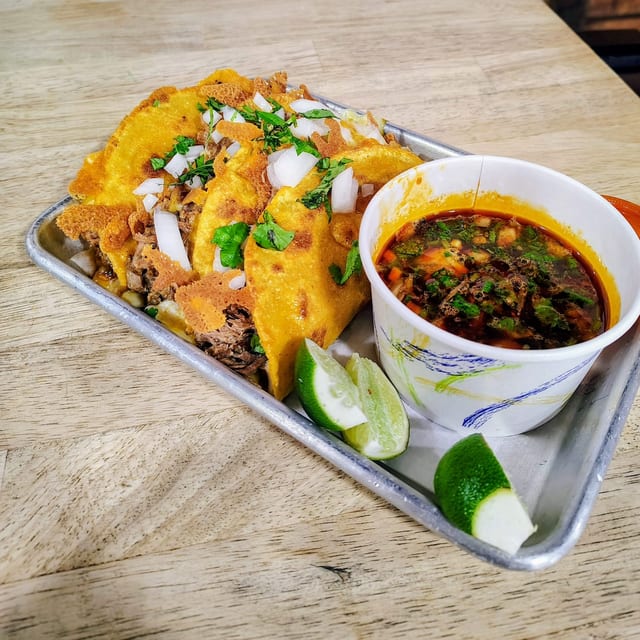 3 Pieces Birria Tacos.