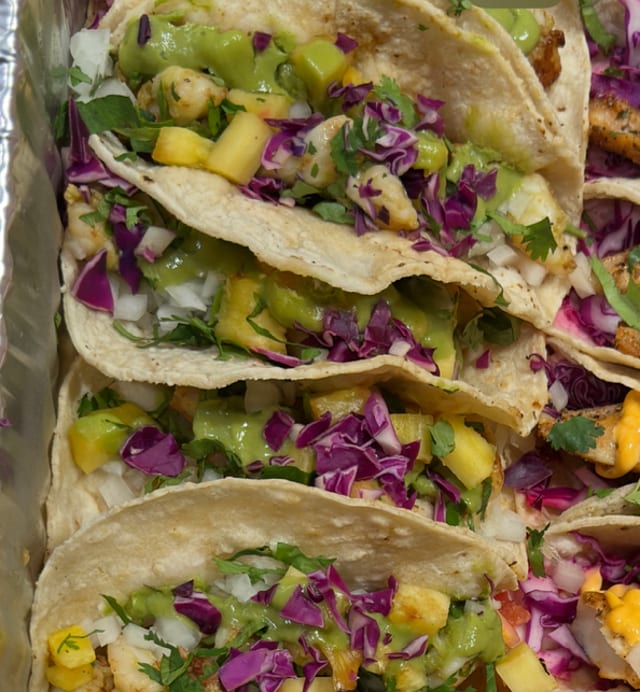 Grilled Shrimp Street Tacos.